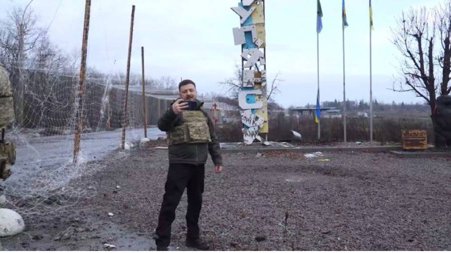 Зеленски в Купянск